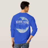 Kleen Tank Long Sleeve White on Blue Customizable (Achterkant volledig)