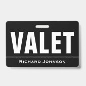 Kleermaker Naam Valet Badge (Achterkant)