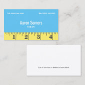 kleermakersnaaiende het Naaien Meetband Visitekaartje (Voorkant / Achterkant)