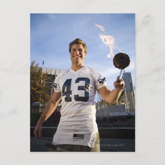 kleerpartij voor football uitnodiging briefkaart (Voorkant)