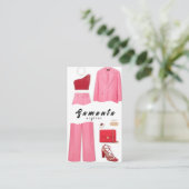 Kleerstylist waar creativiteit en couture samenkom visitekaartje (Staand voorkant)