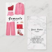 Kleerstylist waar creativiteit en couture samenkom visitekaartje (Voorkant / Achterkant)