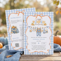 Kleertjeslijn Kleine Pompoen Herfst Baby Shower
