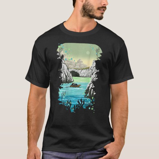 Kleftiko Milo Greece Diving Zee Cave Snorkeling T-shirt (Voorkant)
