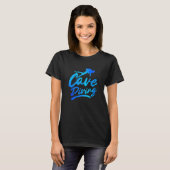 Klei Afbeelding Spelunking Spelology Potholing T-shirt (Voorkant volledig)