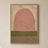 Klei Boog Veld Gouache Boho Kunst Poster