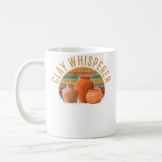 Klei Fluisteraar Aardewerk Koffiemok (Links)