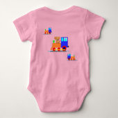 Klei in roze - romper (Achterkant)