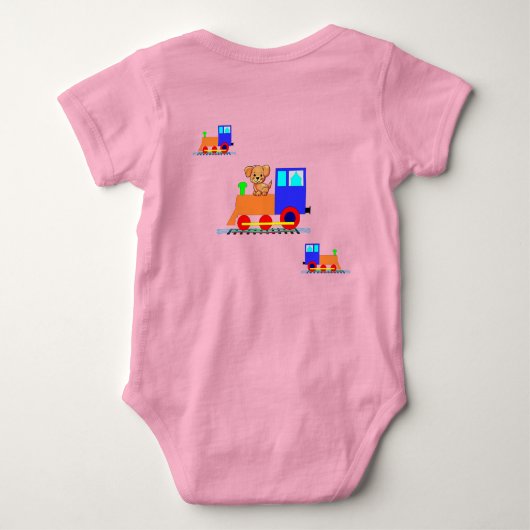 Klei in roze - romper (Achterkant)