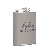 Klei Minimalistische Bruidsfeest  Heupfles (Rechts)