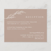 Klei Moderne Stenciled Botanische Details Informatiekaartje (Voorkant)