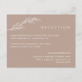 Klei Moderne Stenciled Botanische Details Informatiekaartje