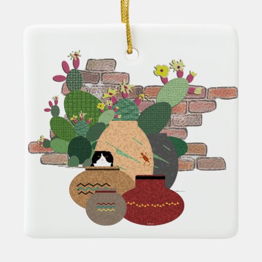 Klei Potten Ornament (Voorkant)