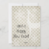 Klei Stippen op witte vrolijke kerst fotokaart Feestdagenkaart (Achterkant)