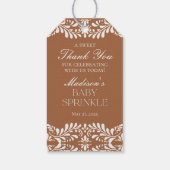 Klei Talavera Tegel Feest Baby Strooigoed Cadeaulabel (Achterkant)