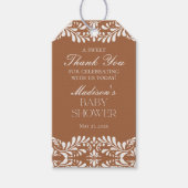 Klei Talavera tegel feestbaby shower favoriet Cadeaulabel (Voorkant)