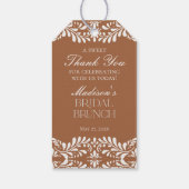 Klei Talavera Tegel Fiesta Bruids Brunch Favoriet Cadeaulabel (Achterkant)