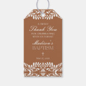 Klei Talavera Tegel Spaans Doopfeest Favorieten Cadeaulabel (Voorkant)