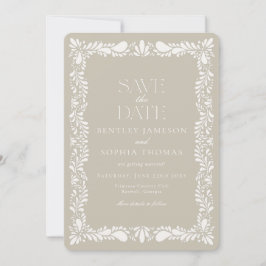 Klei Talavera Tegel Spaanse Fiesta Bewaar de Datum Kaart