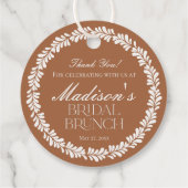 Klei Talavera-tegel Spaanse Fiesta Bruids Brunch Bedankjes Labels (Achterkant)