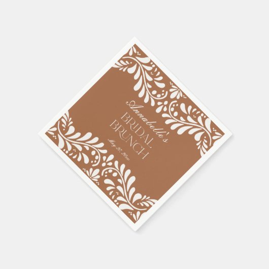 Klei Talavera Tegel Spaanse Fiesta Bruidsbrunch Servet (Hoek)