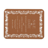 Klei Talavera-tegel Spaanse Fiesta Save the Date Magneet (Horizontaal)