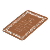 Klei Talavera-tegel Spaanse Fiesta Save the Date Magneet (Linkerzijde)