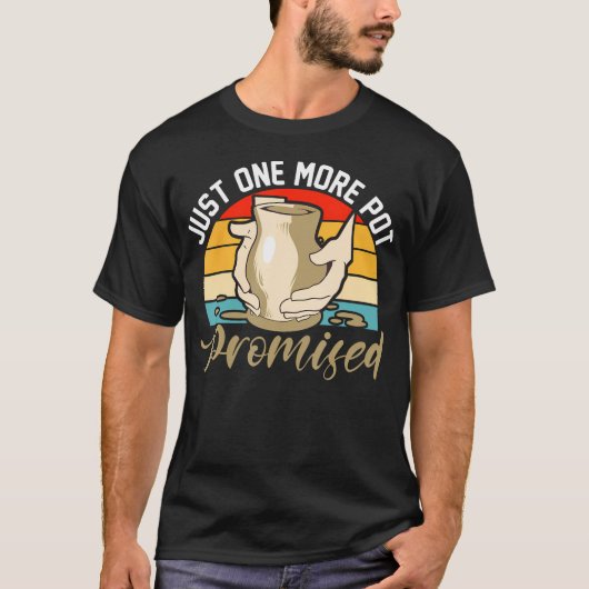 Kleiaardige Grappige Keramische Pot Sculptuur T-shirt (Voorkant)