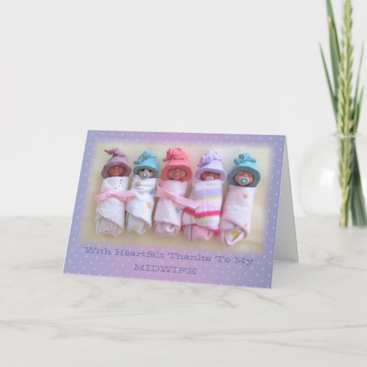 Kleibaby's: Bedankt voor mijn verloskundige: beeld (Voorkant)