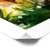 KLEIBAKSTENEN DORP OUDE ARCHITECTUUR WATERVERF PERFECT POSTER (Hoek)