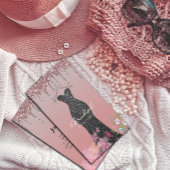 Kleiderhangertje Jurk Mode Winkel Glitter Drip Visitekaartje