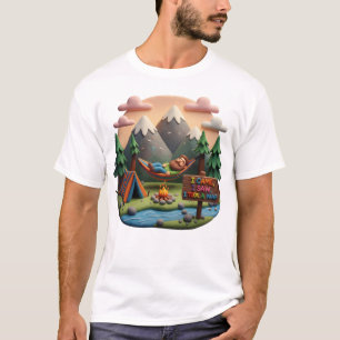 Kleikunst “Ik kwam, ik zag, ik nam een dutje” scèn T-shirt