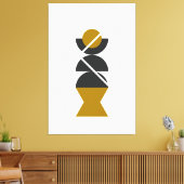 Kleikunststijl Canvas Afdruk (Insitu (Woonkamer))