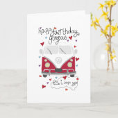 Klein, 10,2 cm x 14,2 cm gevouwen Wenskaart Kaart (Gele Bloem)