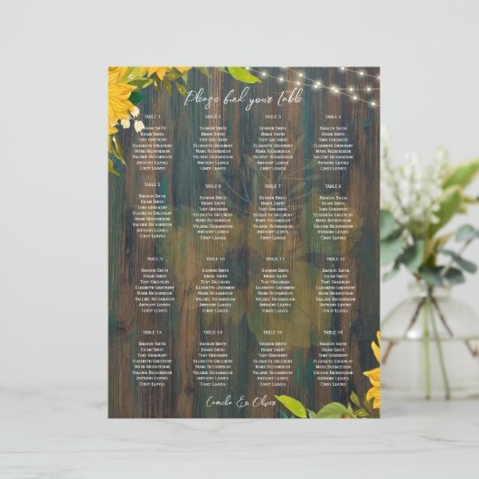 KLEIN 16 Tabellen Rustisch Houtlampje (Staand voorkant)