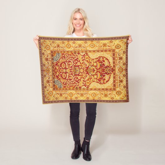 Klein 1-persoons wasbaar moslimgebedje, 30 x 40 in fleece deken (In situ)