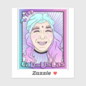 Klein 4 x 4 inch vinylsticker op maat gesneden sticker (Vel)