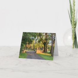 Klein, 4 x 5,6-inch gevouwen wenskaart bedankkaart