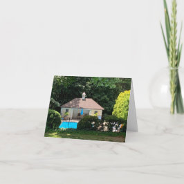 Klein, 4 x 5,6-inch gevouwen wenskaart bedankkaart