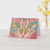 Klein, 4 x 5,6-inch gevouwen Wenskaart Kaart (Gele Bloem)