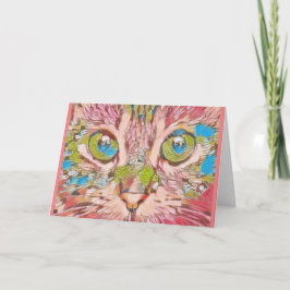 Klein, 4 x 5,6-inch gevouwen Wenskaart Kaart