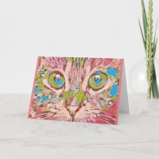 Klein, 4 x 5,6-inch gevouwen Wenskaart Kaart (Voorkant)