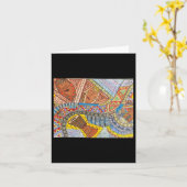 Klein, 4 x 5,6-inch gevouwen Wenskaart Kaart (Gele Bloem)