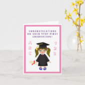 Klein, 4 x 5,6-inch gevouwen Wenskaart Kaart (Gele Bloem)