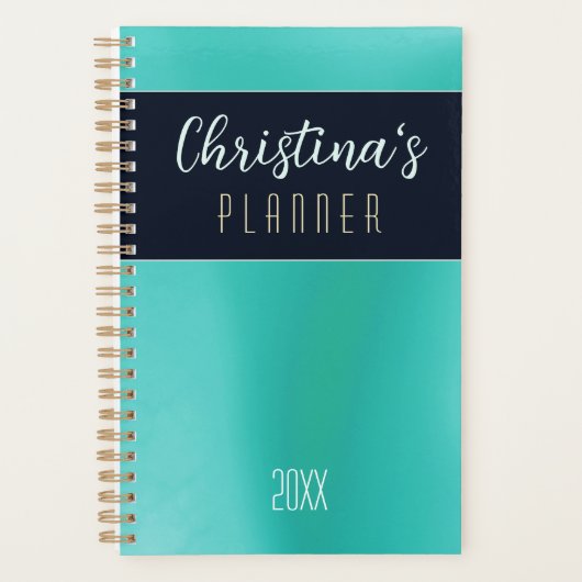 Klein (5,5 inch x 8,5 inch), zacht Hoesje, wit, ro Planner (Voorkant)