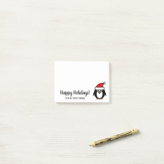 Klein aangepast kerstcadeautje feestdag post-it® notes (Op bureau)