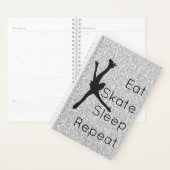 Klein aantal schaatsplanner - zilver en zwart planner (Display)
