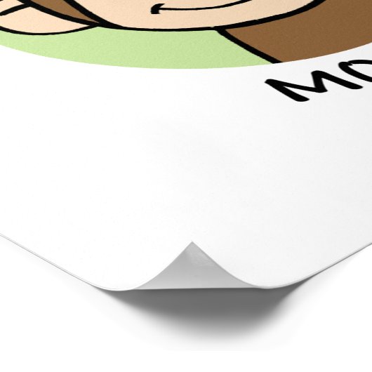 Klein Aapje Poster (Hoek)