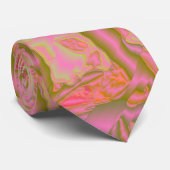 klein abstract gekleurd patroon met fijne structuu stropdas (Opgerold)