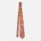 klein abstract gekleurd patroon met fijne structuu stropdas (Achterkant)